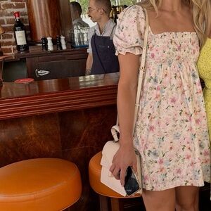 Abercrombie floral smocked babydoll dress